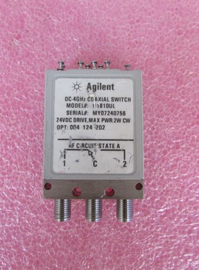 Agilent N1810UL DC-4GHz SMA 24v 单刀双掷射频同轴继电器开关