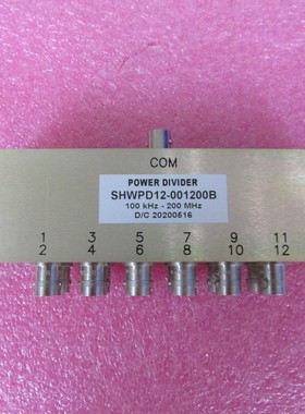 SHWPD12-001200B 100KHz-200MHz 1W一分12射频微波功率功分器