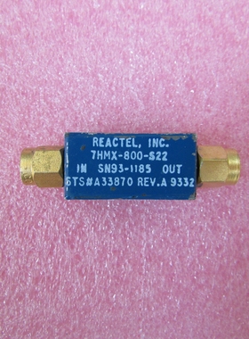 REACTEL 进口 900-3000MHz SMA公 射频微波同轴高通滤波器