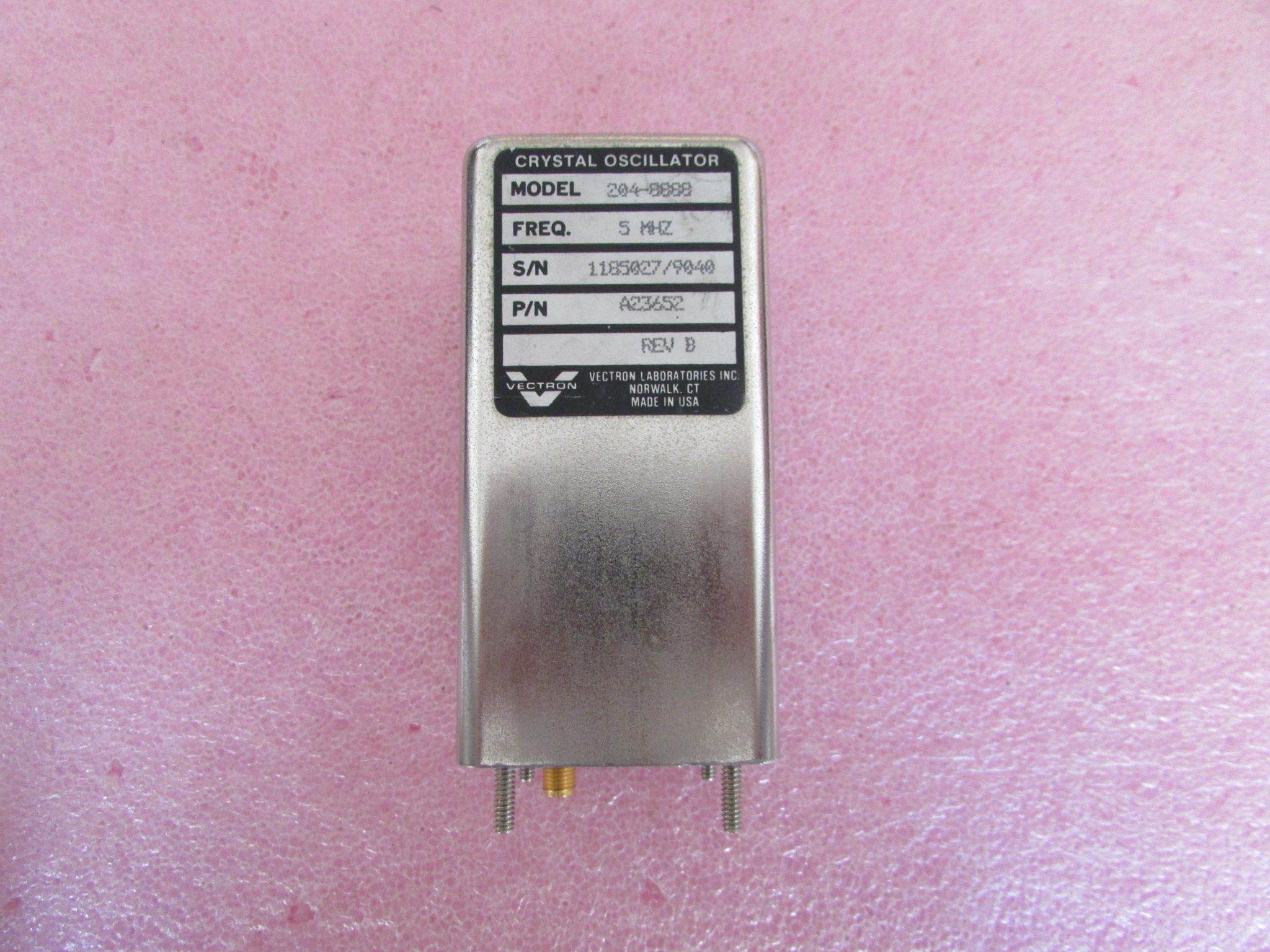 crystal 进口 204-8888 5mhz sma母 射频微波 振荡器