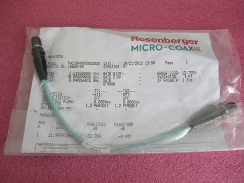 Rosenberger18GHz30cmSMA电缆
