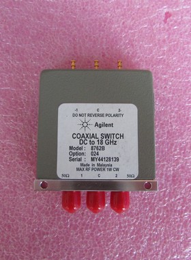 Agilent 8762B 24V 18GHz 1W SMA SPDT 带负载射频同轴开关