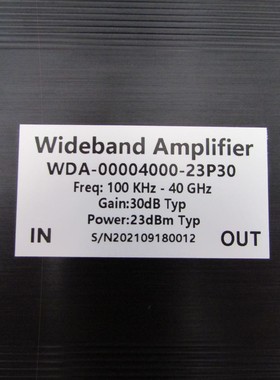 100KHz-40GHz 30dB 23dBm 射频 超宽带 放大器 模块