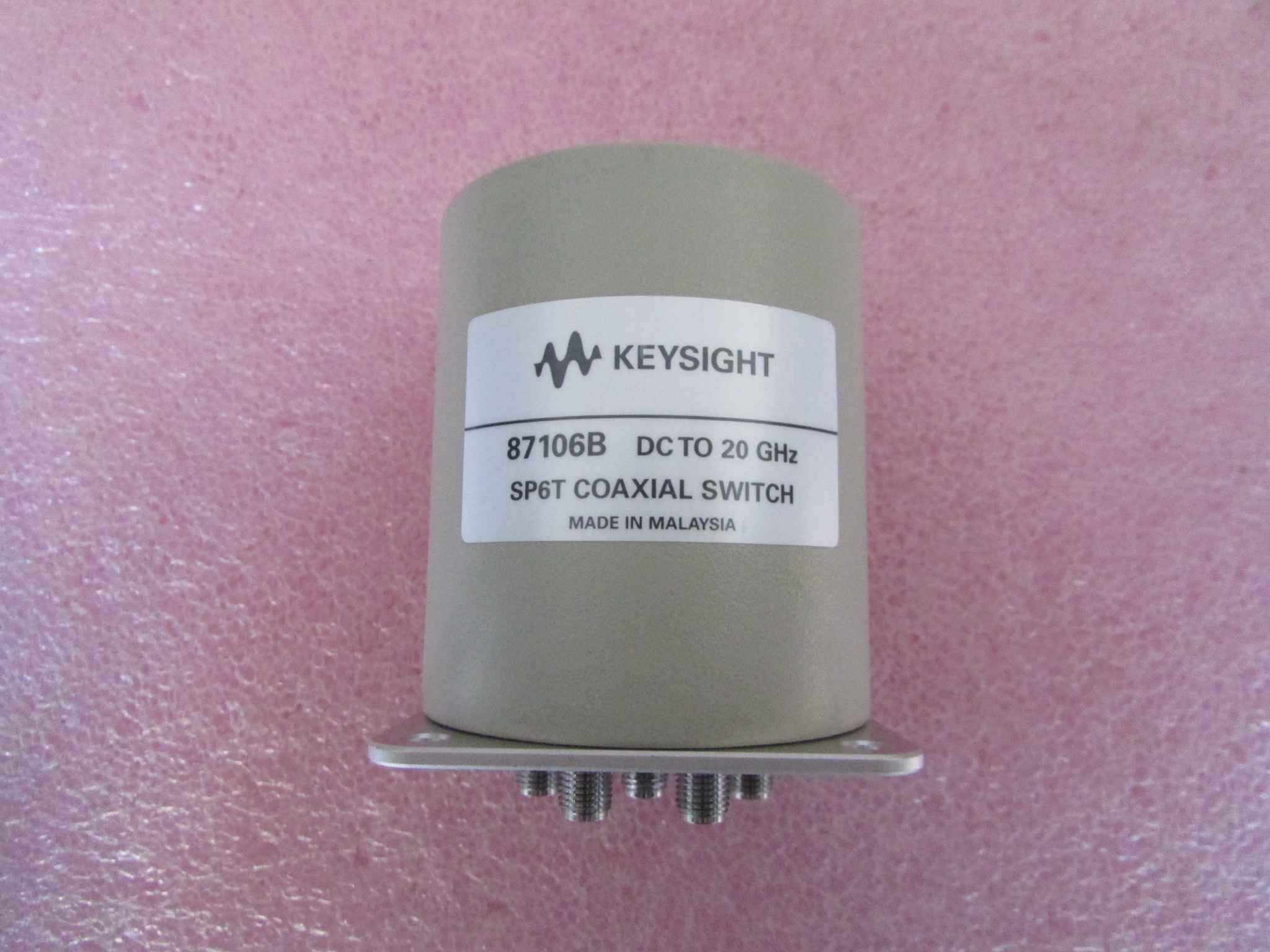 新 Keysight/Agilent 87106B 20GHz 24V SMA SP6T射频同轴开关