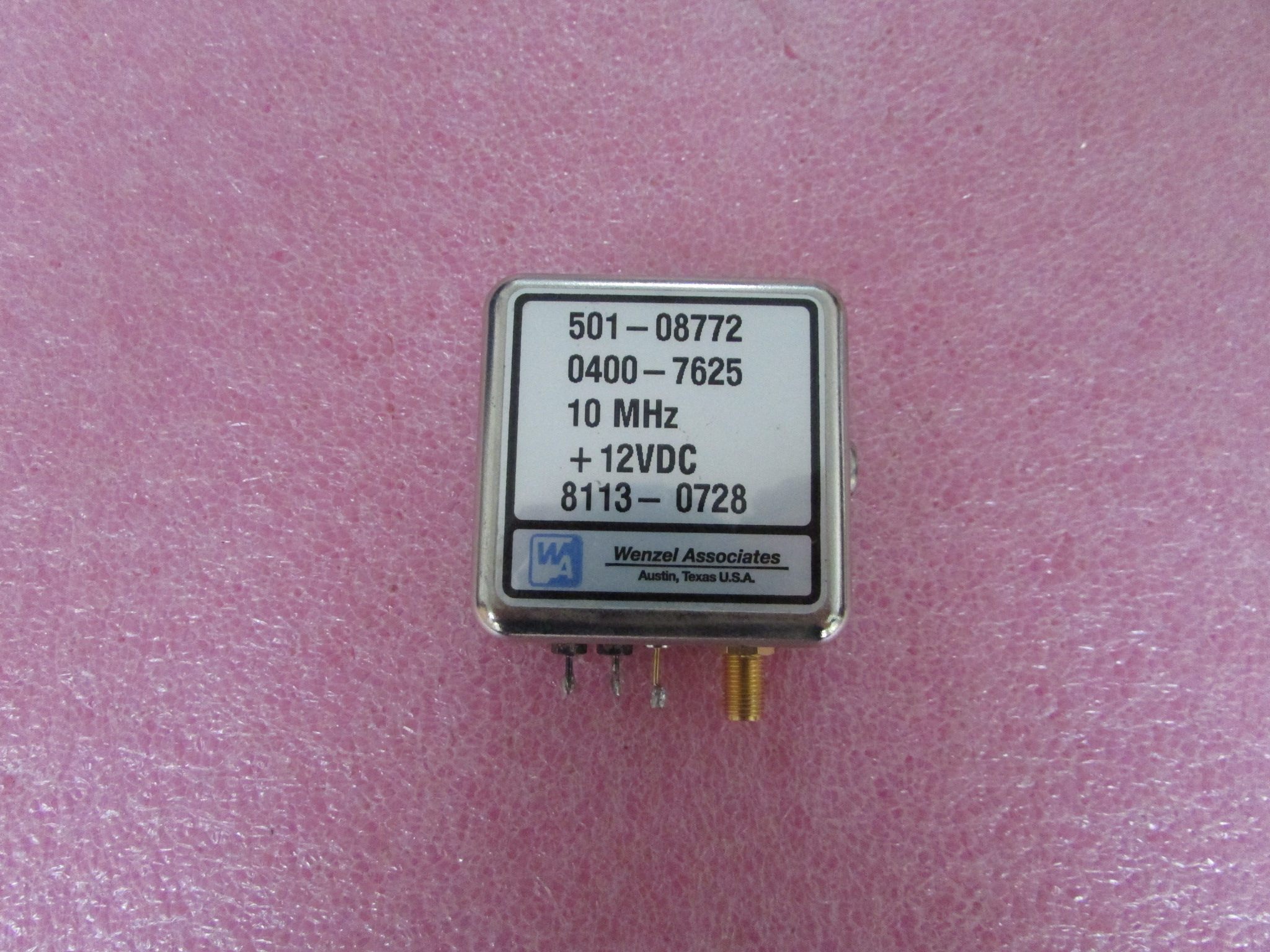 wenzel associates 501-08772 10mhz 12v sma母 射频微波振荡器