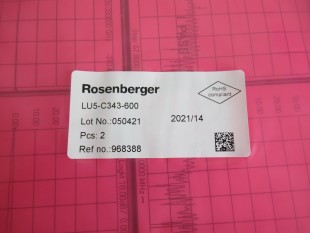 Rosenberger DC-67GHz 60cm 1.85mm公 直径2.4mm射频高频测试电缆