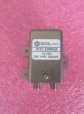 Dow-key进口411C-220802A DC-18GHz 12V DBDP射频微波同轴开关