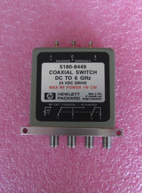 Agilent进口5180-8449 DC-6GHz SP3T 24V单刀三掷射频同轴开关