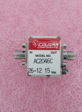 COUGRR 进口 AC2046C 10MHz-2GHz 20dB 10dBm 射频微波放大器