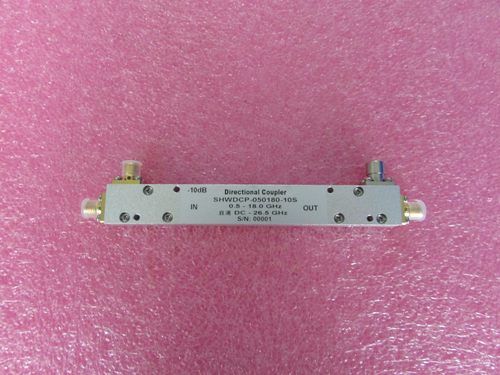 SHW产 0.5-18GHz 10dB直通DC-26.5GHzSMA射频微波定向耦合器