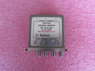 Agilent进口33312V DC-6GHz SP3T 24V单刀三掷射频同轴开关