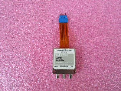 Agilent进口33314B DC-20GHzSMA24V单刀双掷射频微波同轴开关