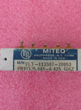 MITEQ FLT-112387-28952 5.845-6.425GHz SMA 射频同轴带通滤波器