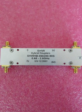 SHWHB-065280-90S 0.65-2.8GHz SMA 90度耦合电桥 90度功分器