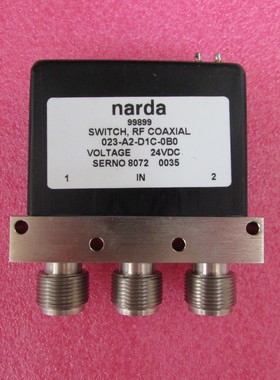 Narda 023-A2-D1C-0B0 DC-12.4GHz N 1200W 24V射频微波同轴开关