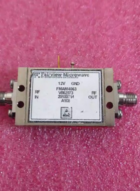 FMAM4063 8-12.4GHz 27dBm 30dB NF:6dB 射频微波中功率放大器