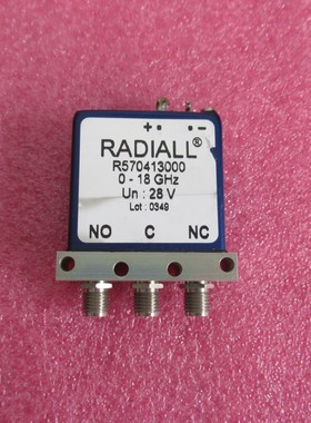 RADIALL进口 R570413000 DC-18GHz 28V SPDT SMA 射频同轴开关