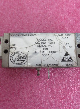 Ciaowireless进口 140MHz-8.5GHz 35dB 17dBm 射频微波放大器