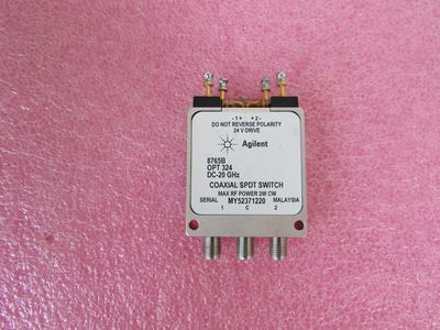 8765B Agilent DC-20GHz SPDT SMA 24V 射频单刀双掷同轴开关