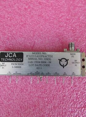 JCA进口  8-12GHz 35dB 22dBm SMA 射频 微波 AGC 放大器 组件