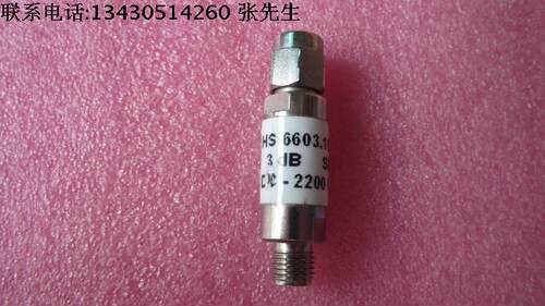 美国H+S进口 6603.19.AC 3dB DC-2.2GHz 2W SMA RF 射频微波同轴固定衰减器 质量包好，包能用  可提供详细测试图  成色好 名      称：同轴固定衰减器 品      牌:   H+S 型      号：6603.19.AC 衰 减  量:  3dB 频