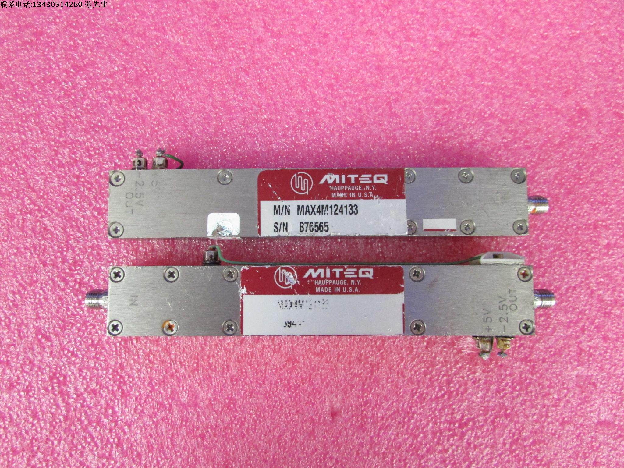 美国miteq进口 max4m124133 x4 sma 12460-13280mhz 射频4倍频器