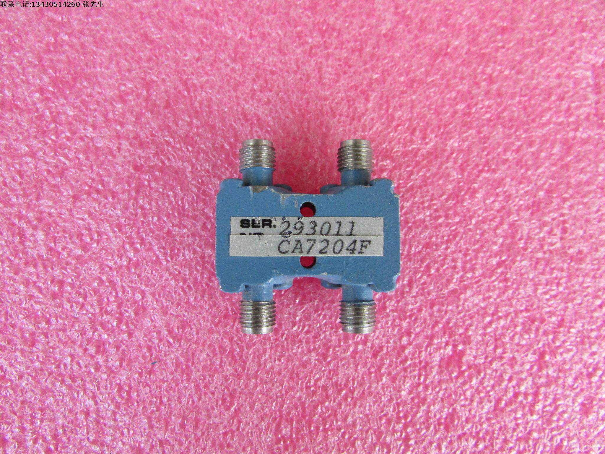 美国MAC 2-4GHz SMA RF 3dB耦合器 90度电桥 90度功率功分器  质量保修1年 工作频率：2-4GHz   有测试图 最大平均功率：50瓦 耦合度：3dB 接头： SMA母