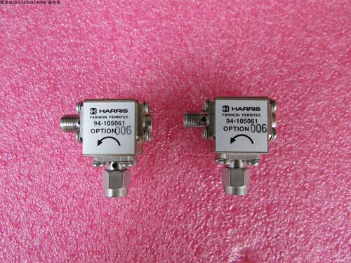 HARRIS进口 94-105061-006  9.1-13GHz SMA RF 射频微波同轴隔离器 质量包好，包能用  可提供详细测试图 请放心购买 型号：94-105061-005 频率范围： 9.1-13GHz 插损:＜1.0dB 隔离度.:＞20dB 接头：SMA