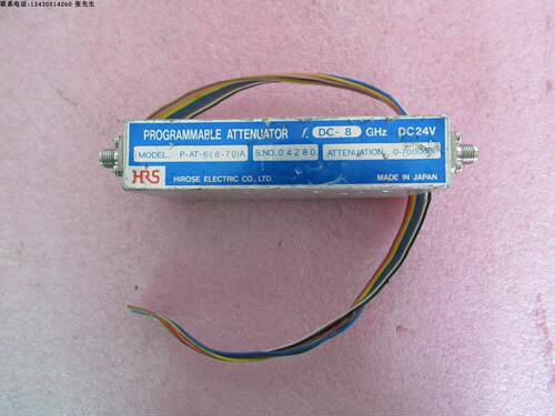 P-AT-6(8-70)A HRS DC-8GHz 0-70dB SMA RF 射频微 程控步进衰减器 质量包好，包能用，可提供详细测试图。 品      牌：HRS 型      号：P-AT-6(8-70)A 衰减范围 : 0-70dB 步       进：10dB 频
