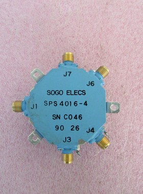 SOGO进口 SPS4016-4  1-18GHz SP4T射频微波PIN高速同轴开关