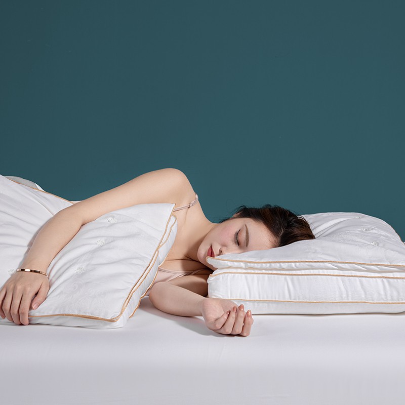【花花推荐】钱皇 桑蚕丝深睡眠亲肤云朵枕图片