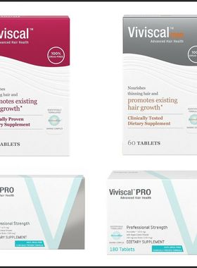 代购正品代购VIVISCAL增发蓬松新法营养片男版女版专业版系列