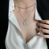 通体银项链 原创 新品 luck 85折 best 加厚版 the 进口圆珠链