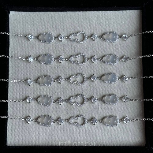 重工!福禄双全新中式葫芦!高碳钻通体纯银天然白玉髓轻奢精致手链