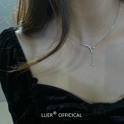luer通体纯银甜美项链