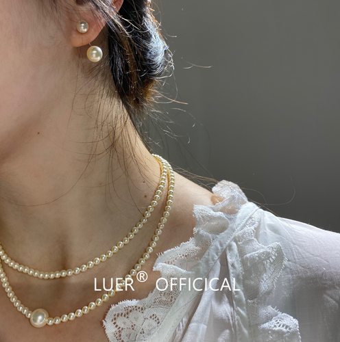 Luer经典款进口施家珍珠通体银