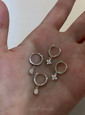 睡觉不用摘系列  推 ! 通体S925银不褪色！mini闪钻气质养耳耳扣