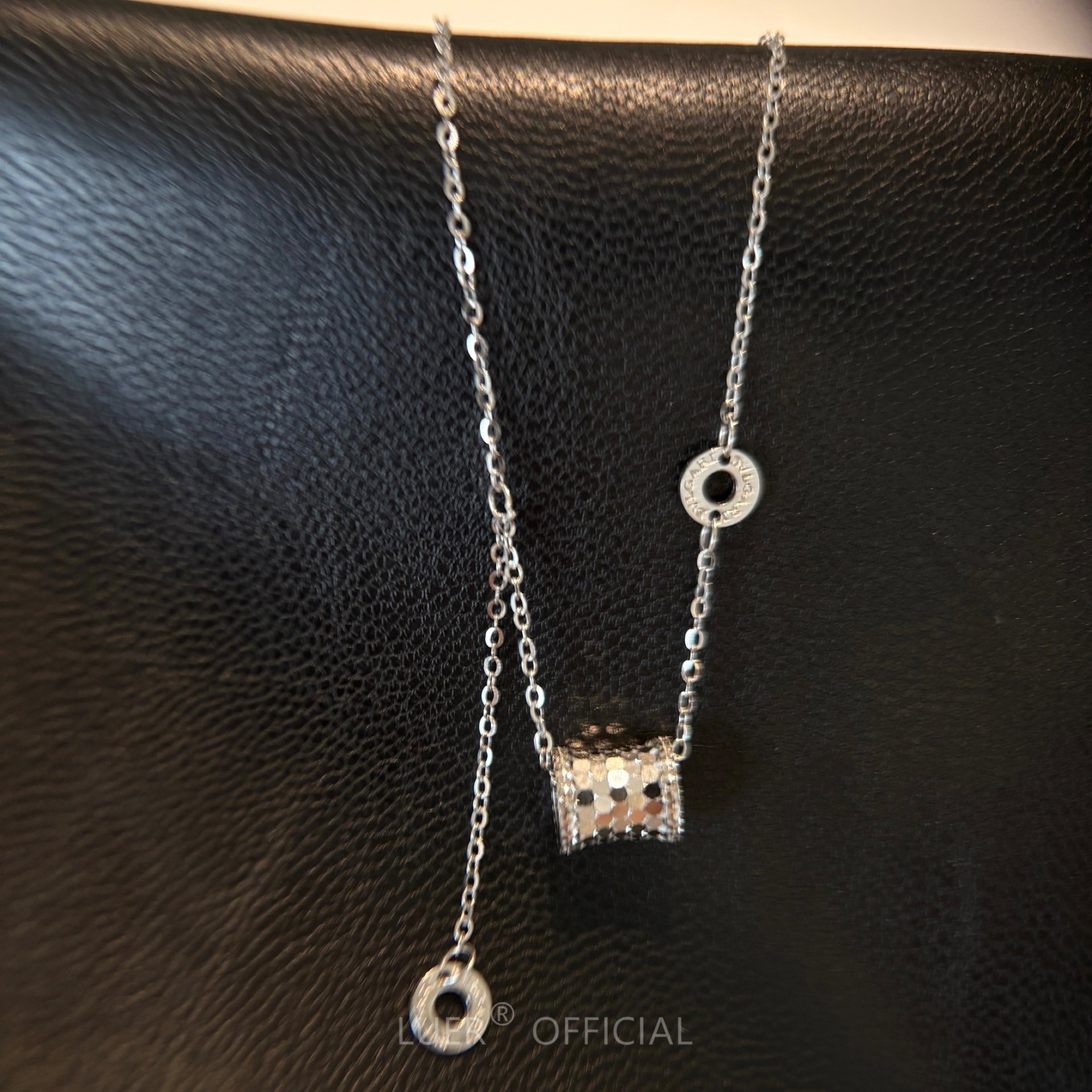 通体纯银不褪色!超闪~碎碎冰转运桶高级感轻奢百搭气质锁骨链项链,饰品/流行首饰/时尚饰品新,项链,淘宝优惠券,粉丝福利购,淘宝优惠卷