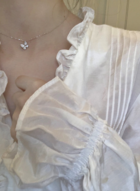 推!颈间的小蝴蝶 buling洋气百搭通体S925纯银气质细版锁骨链项链