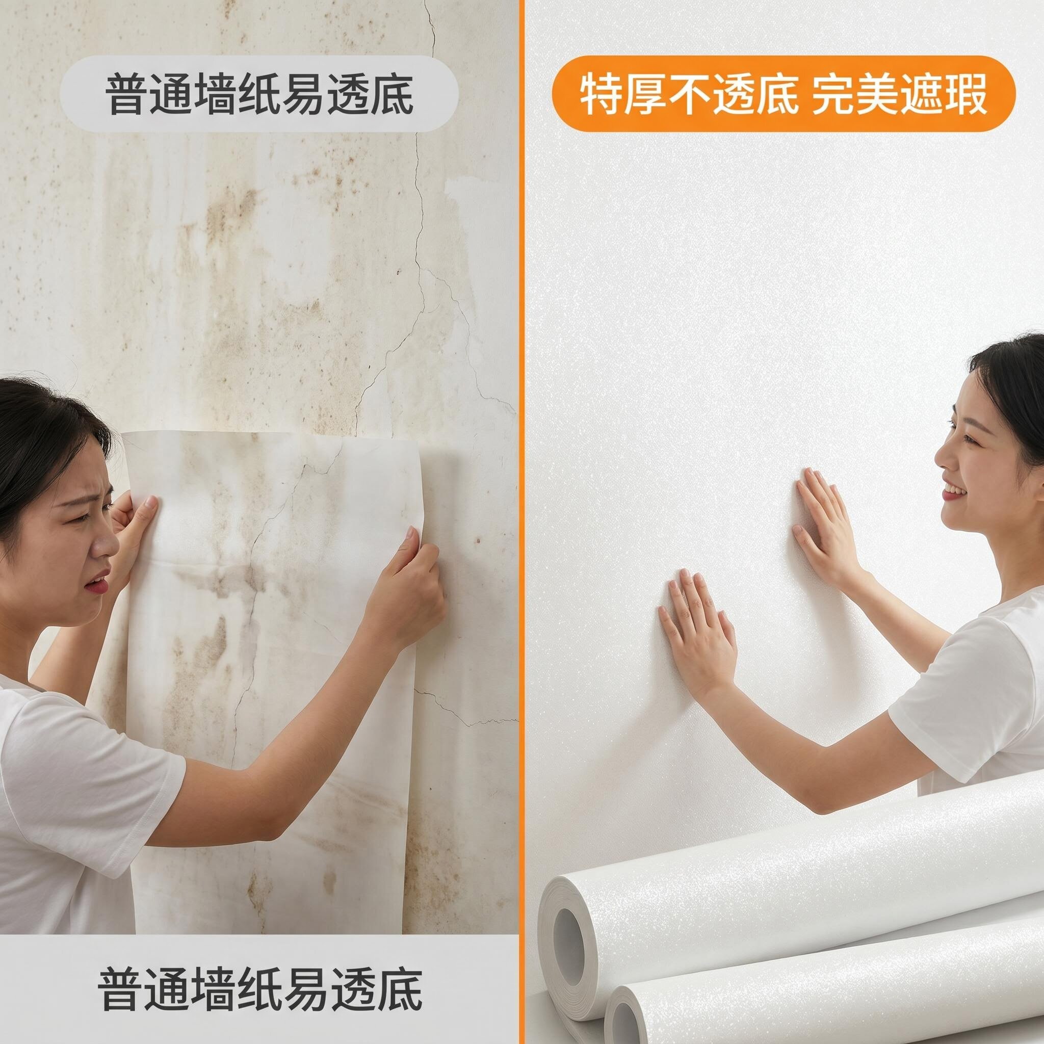 自粘墙纸加厚防水3d立体墙贴卧室客厅欧式翻新家用无味自贴壁纸