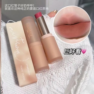 口红淡色自然学生党正红色素颜淡妆肉桂奶茶色韩系十大名牌精华