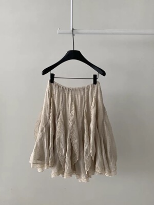 FEEL BLESSED-6年早春小众设计师品牌重工暗格蕾丝半身裙TB616050