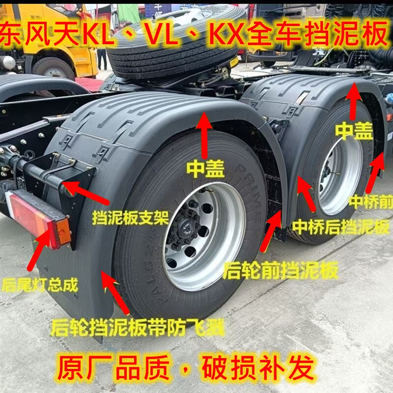 东方天龙KXKLVL驱动轮挡泥板全套
