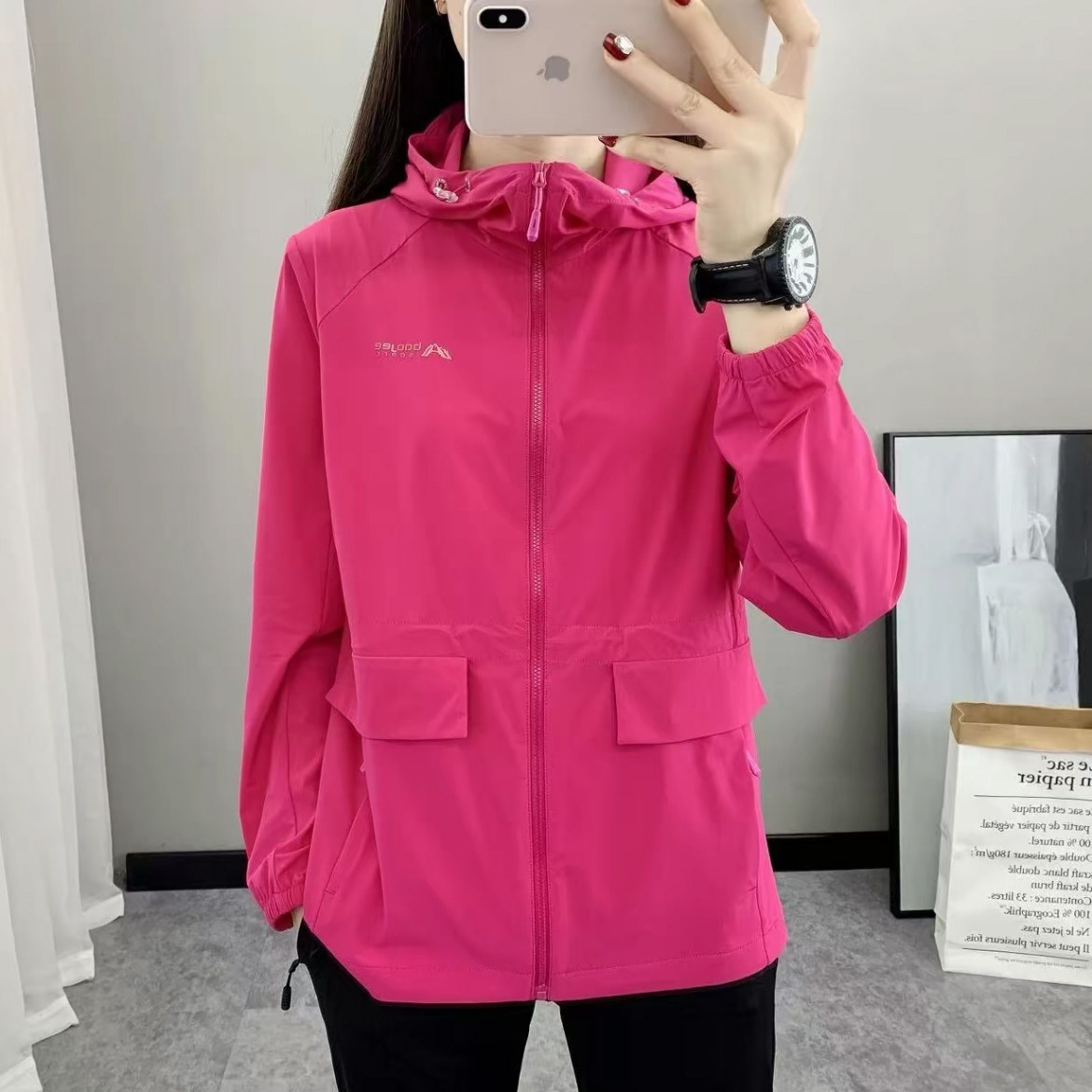 女透气轻薄夏季外套可收腰防晒衣