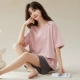 Однотонные розовые шорты, комплект