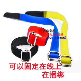 铁扣日子扣魔术贴扎带舞台音响理线带扎线带束线带线可印字2*15CM