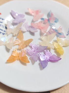25x20mm醋酸蝴蝶古风饰品配件