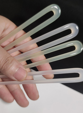 醉芙梦 醋酸双直发簪100x15mm手工簪子diy古风发簪材料饰品配件