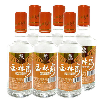 玉林泉酒高粱酒35度400mlx6瓶 纯粮食酒 云南特产低度白酒 清香型