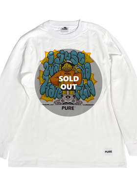 【SOLD OUT欣赏】PURE X CRED 限量联名款 涂鸦嘻哈原创宽松长袖